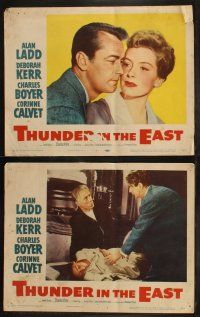 6b514 THUNDER IN THE EAST 8 LCs '53 Alan Ladd, Deborah Kerr, Charles Boyer, Corinne Calvet!