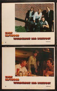 6b516 THUNDERBOLT & LIGHTFOOT 8 LCs '74 Clint Eastwood, Jeff Bridges, George Kennedy, Cimino!