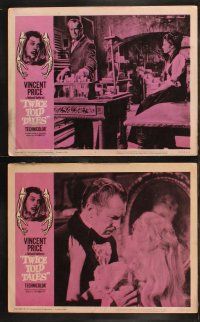 6b534 TWICE TOLD TALES 8 LCs '63 Vincent Price, Nathaniel Hawthorne, a trio of unholy horror!