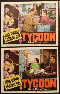 6b686 TYCOON 5 LCs '47 John Wayne, Laraine Day, Cedric Hardwicke, Anthony Quinn, James Gleason