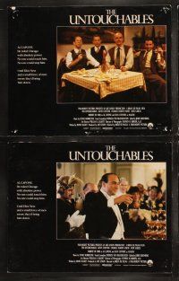 6b543 UNTOUCHABLES 8 LCs '87 Kevin Costner, Robert De Niro, Sean Connery, Brian De Palma