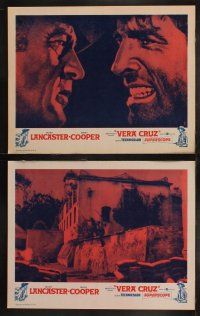 6b548 VERA CRUZ 8 LCs R60s cowboys Gary Cooper & Burt Lancaster, directed by Robert Aldrich!