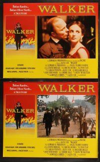 6b557 WALKER 8 LCs '87 Ed Harris, Marlee Matlin , Richard Masur, in mercenary action!