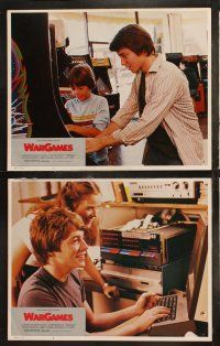 6b560 WARGAMES 8 LCs '83 teen Matthew Broderick plays video games to start World War III!