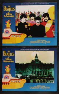6b581 YELLOW SUBMARINE 8 LCs R99 wonderful psychedelic art of Beatles John, Paul, Ringo & George!