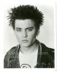6c045 21 JUMP STREET TV 8x10.25 still '87 portrait of young Johnny Depp from the series premiere!