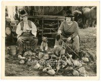 6c170 BOHEMIAN GIRL 8x10 still '33 Oliver Hardy cooks while Stan Laurel peels potatoes!
