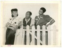 6c195 CABIN IN THE SKY 8x10.25 still '43 Lena Horne, Rochester & Ethel Waters by picket fence!
