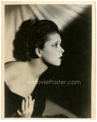 6c230 CLARA BOW 8x10 still '30s wonderful profile portrait of the beautiful leading lady!
