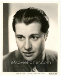 6c295 DON AMECHE 8.25x10 still '36 super young portrait without his mustache by Gene Kornman!