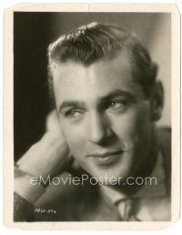 6c356 GARY COOPER 8x10.25 still '20s super young close portrait of the handsome movie legend!