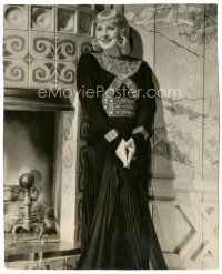 6c453 IDIOT'S DELIGHT deluxe 8.25x10 still '39 pretty Norma Shearer in cool dress by fireplace!