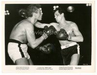 6c469 IRON MAN 8x10.25 still '51 Jeff Chandler & super young Rock Hudson in the boxing ring!