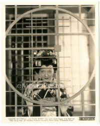 6c583 MADAME BUTTERFLY deluxe 8.25x10 still '32 wonderful c/u of Asian Sylvia Sidney behind screen!