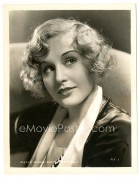 6c585 MADGE EVANS 8x10.25 still '31 great head & shoulders portrait of the pretty actress!