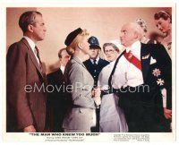 6c023 MAN WHO KNEW TOO MUCH color 8x10 still R60s Stewart & Day with Foreign Prime Minister!