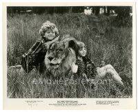 6c672 NAPOLEON & SAMANTHA 8x10 still '72 Disney, very 1st Jodie Foster with Whitaker & real lion!