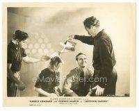 6c681 NOTHING SACRED candid 8x10.25 still '37 Carole Lombard & Fredric March drenched for a scene!