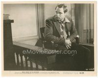 6c693 ON THE WATERFRONT 8x10.25 still '54 c/u of Marlon Brando on the stand in courtroom!