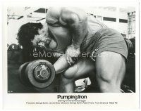 6c726 PUMPING IRON 8x10.25 still '77 close up of bodybuilder Franco Columbu working out!