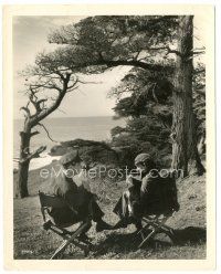 6c824 SMALL TOWN GIRL candid 8x10 still '36 Janet Gaynor & Robert Taylor on location in Monterey!