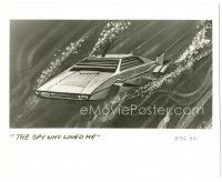 6c044 SPY WHO LOVED ME set of 2 8x10 stills '77 cool art of underwater car & Roger Moore on jet ski