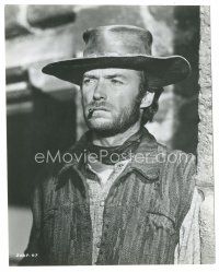 6c928 TWO MULES FOR SISTER SARA 7.5x9.5 still '70 best portrait of Clint Eastwood with cigar!
