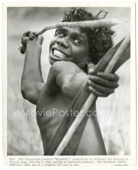 6c959 WALKABOUT 8.25x10 still '71 Aborigine David Guptill tries to kill kangaroo for food to eat!