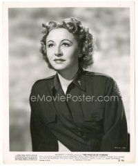 6c980 WILD BLUE YONDER 8.25x10 still '51 portrait of pretty Vera Ralston in military uniform!