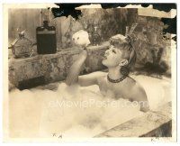 6c999 ZIEGFELD GIRL deluxe 8x10 still '41 sexy Lana Turner naked in bubble bath by Cronenweth!