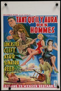 6d791 FROM HERE TO ETERNITY Belgian '53 Burt Lancaster, Kerr, Sinatra, Donna Reed, Clift!