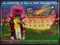 6d223 BARNEY'S GREAT ADVENTURE DS British quad '98 an adventure as big as your imagination!