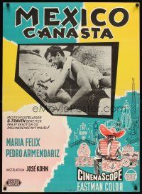 6d315 BASKET OF MEXICAN TALES Danish '56 Canasta de Cuentos Mexicanos, sexy Maria Felix!