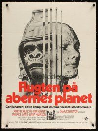 6d317 BENEATH THE PLANET OF THE APES Danish '70 sci-fi sequel, what lies beneath may be the end!