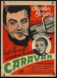 6d323 CARAVAN Danish '35 Loretta Young, Charles Boyer, written by Samson Raphaelson!
