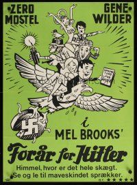 6d378 PRODUCERS Danish '67 Mel Brooks, Zero Mostel & Gene Wilder, Spring Time for Hitler!