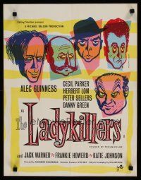 6d200 LADYKILLERS English lift bill '55 great art of Alec Guinness & gangsters by Reginald Mount!