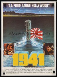 6d172 1941 French 15x21 '79 Steven Spielberg, John Belushi as Wild Bill, art of periscope by J.B.!