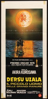 6d661 DERSU UZALA Italian locandina '76 Akira Kurosawa, cool different Ciriello artwork!