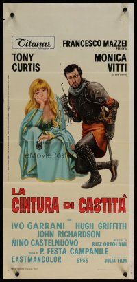6d697 ON MY WAY TO THE CRUSADES I MET A GIRL WHO Italian locandina '67 Monica Vitti & knight!