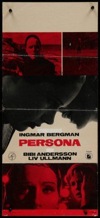 6d702 PERSONA Italian locandina '66 different images of Ullmann & Bibi Andersson, Bergman classic!