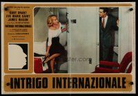 6d741 NORTH BY NORTHWEST Italian photobusta R70s Hitchcock, sexy Eva Marie Saint, Cary Grant!