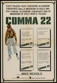 6d639 CATCH 22 Italian 26x37 pbusta '71 directed by Mike Nichols, from novel by Joseph Heller!