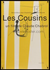 6d459 COUSINS Japanese R99 Claude Chabrol, art of Gerard Blain & Juliette Mayniel!