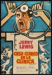 6d103 DISORDERLY ORDERLY Spanish '65 MCP artwork of wackiest hospital nurse Jerry Lewis!