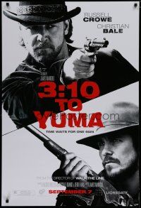 6e023 3:10 TO YUMA teaser 1sh '07 cowboys Russell Crowe & Christian Bale, cool design!