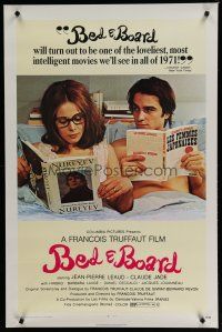 6e101 BED & BOARD 1sh '71 Francois Truffaut's Domicile conjugal, Jean-Pierre Leaud
