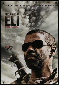 6e125 BOOK OF ELI advance DS 1sh '10 cool image of Denzel Washington in the title role!