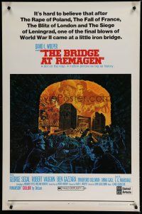 6e136 BRIDGE AT REMAGEN style B 1sh '69 Germans forgot 1 little bridge, 61 days later they lost war!