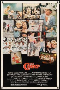 6e169 CHAMP 1sh '79 great images of Jon Voight boxing with Ricky Schroder, Faye Dunaway!